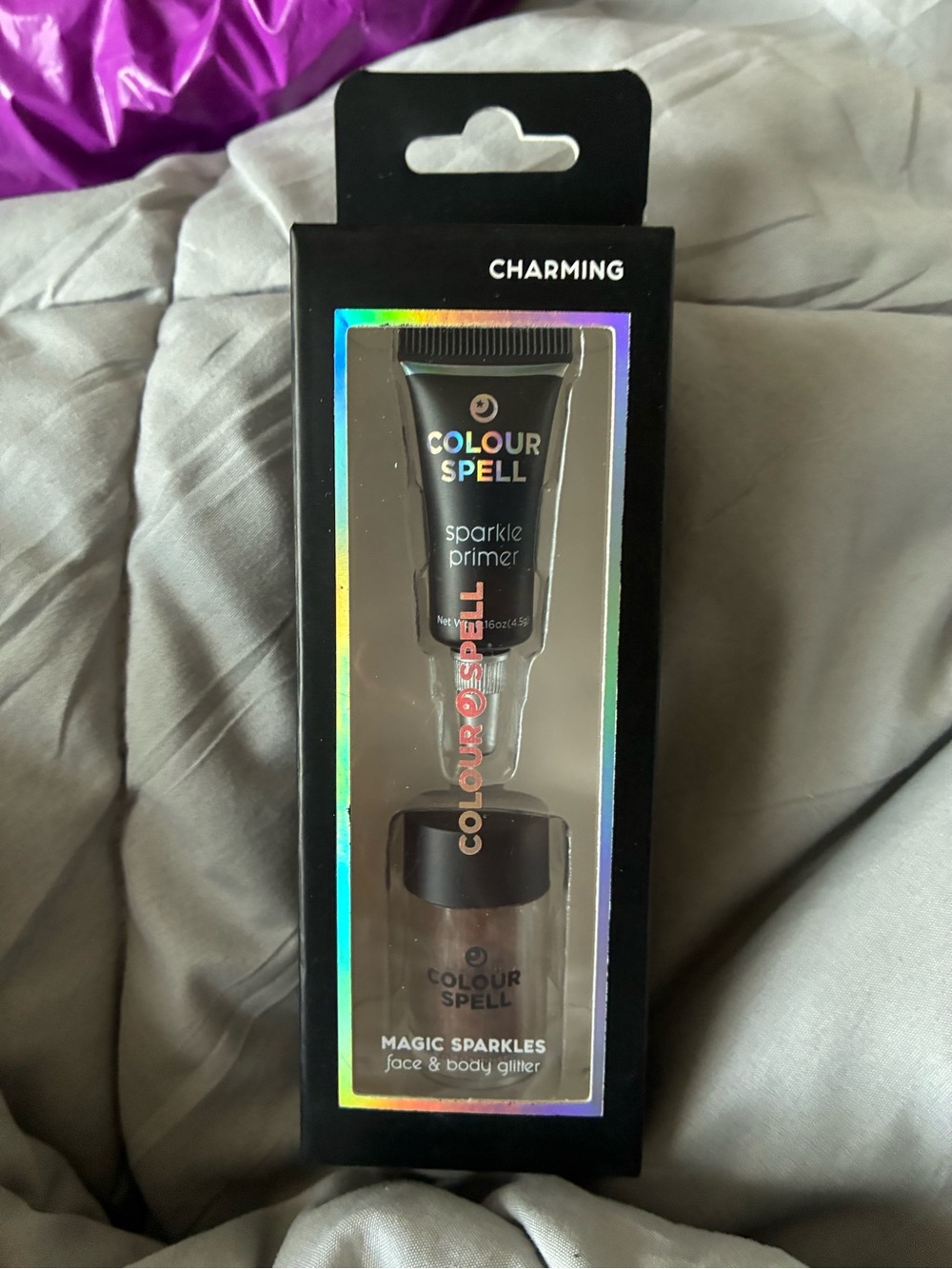 Colour Spell Magic Sparkles Face & Body Glitter with Sparkle Primer - Black
